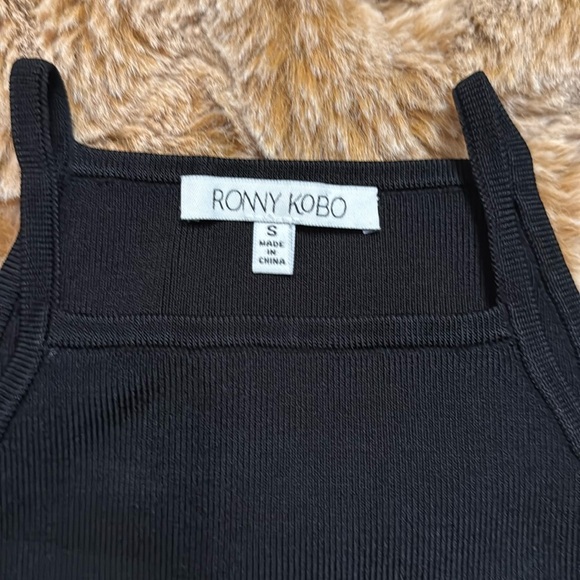 RONNY KOBO Black Women's Top size S - Picture 5 of 6